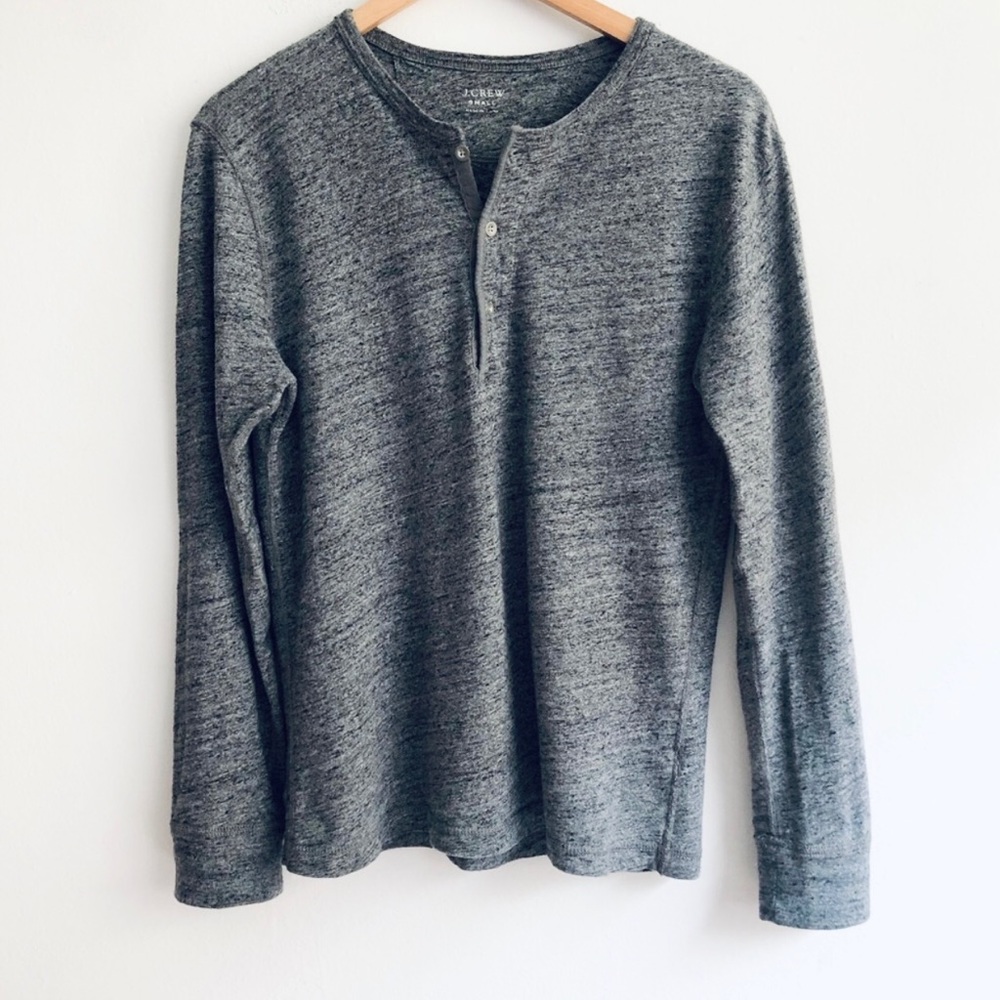 J Crew Sweatshirt Bottom up Gray size Small